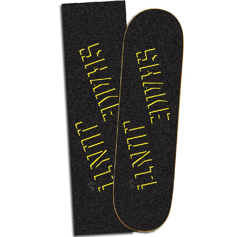 Skateboard Grip Tape With Textured Surface-Shake Junt Kyle Walker Pro Black/Yellow Griptape