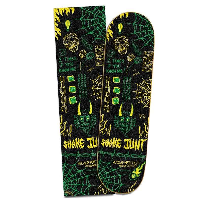 Skateboard Grip Tape For Precision Control-Shake Junt Pedro Delfino Skateboard Grip