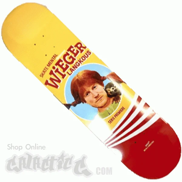 Personalized Skateboard Deck For Signature Designs-Skate Mental Wieger Langkous Deck 8.125"