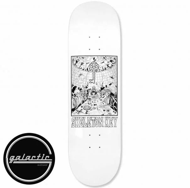 Custom Skateboard Deck For Collectible Boards-Skeleton Key MFG Council of Rad II Deck 8.25"