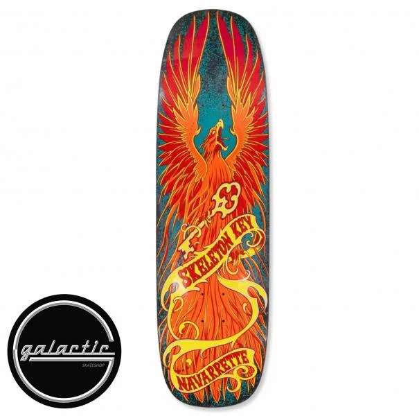 Custom Skateboard Deck For Colorful Boards-Skeleton Key MFG Darren Navarrette Phoenix Shaped Skateboard Deck 9.02"