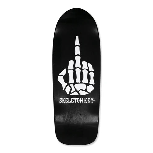 Personalized Skateboard Deck For Quick Tricks-Skeleton Key - Team - With All Due Respect - Pig Shaped Deck - 10.76