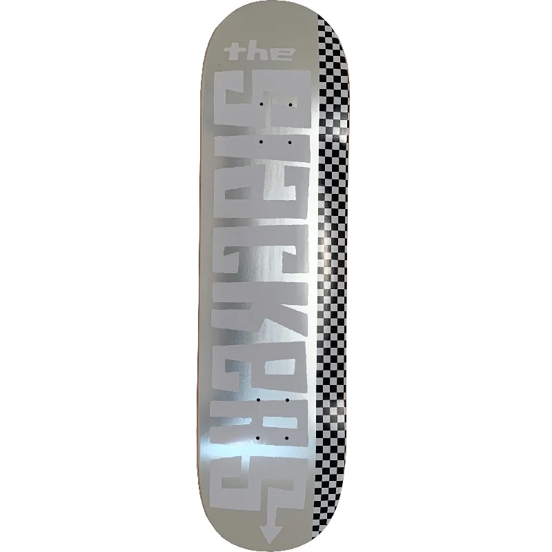 Personalized Skateboard Deck For Street Skating-The Slackers - Text Logo on Silver Foil - Skateboard Deck