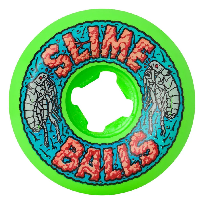 Skateboard Wheels For Pool Skating-Slime Balls - Flea Balls Speed Balls Green - 99A/56MM