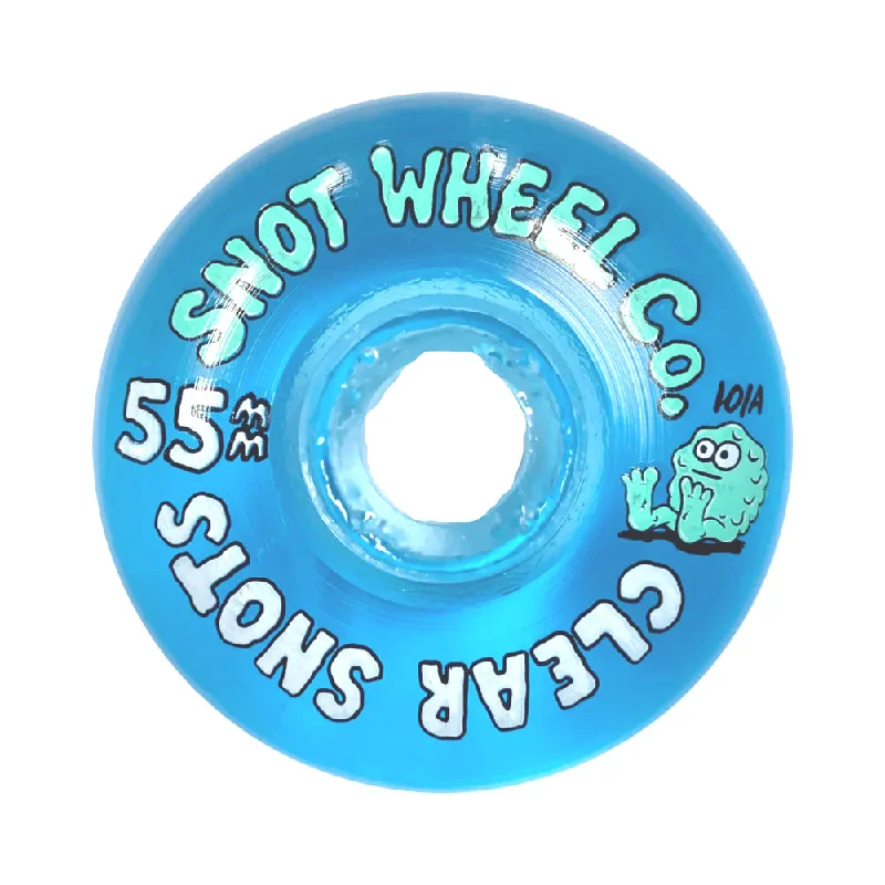 Skateboard Wheels For Longboards-Snot Wheel Company Clear Snots 55mm