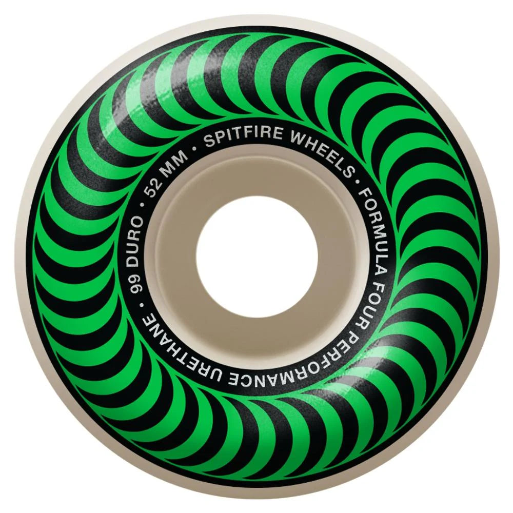 Skateboard Wheels With Fast and Smooth Ride-Spitfire Formula Four Classic 99a - 52mm