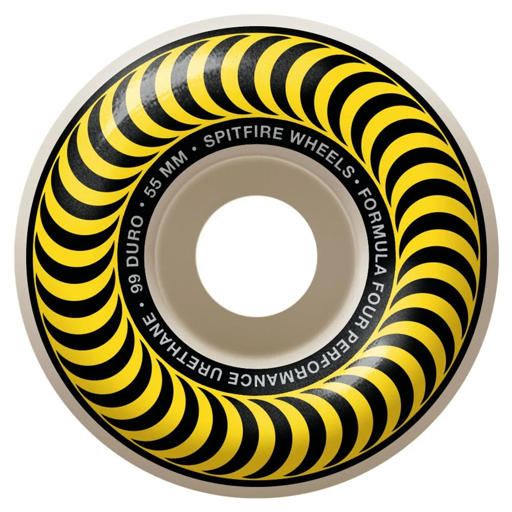 Custom Skateboard Wheels For Old School Skating-Spitfire Formula Four Classic 99a - 55mm