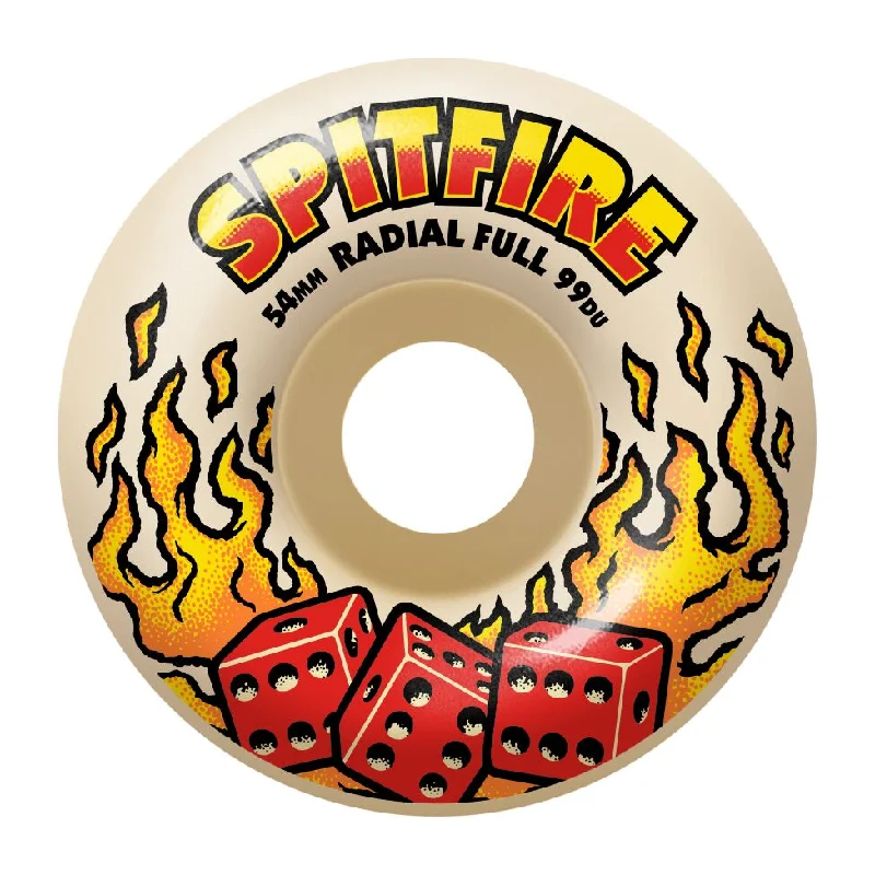 Custom Skateboard Wheels For Speed And Control-Spitfire Formula Four Hot Hand Radial Full 99a - Assorted Sizes