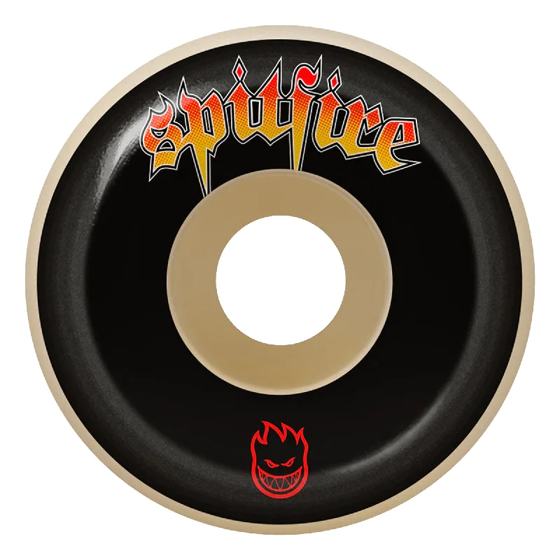 Skateboard Wheels For Maximum Speed And Safety-Spitfire Formula Four Venom Script Conical Full 99a - 52mm