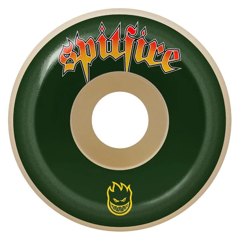 Skateboard Wheels For Smooth Carving Experience-Spitfire Formula Four Venom Script Conical Full 99a - 53mm