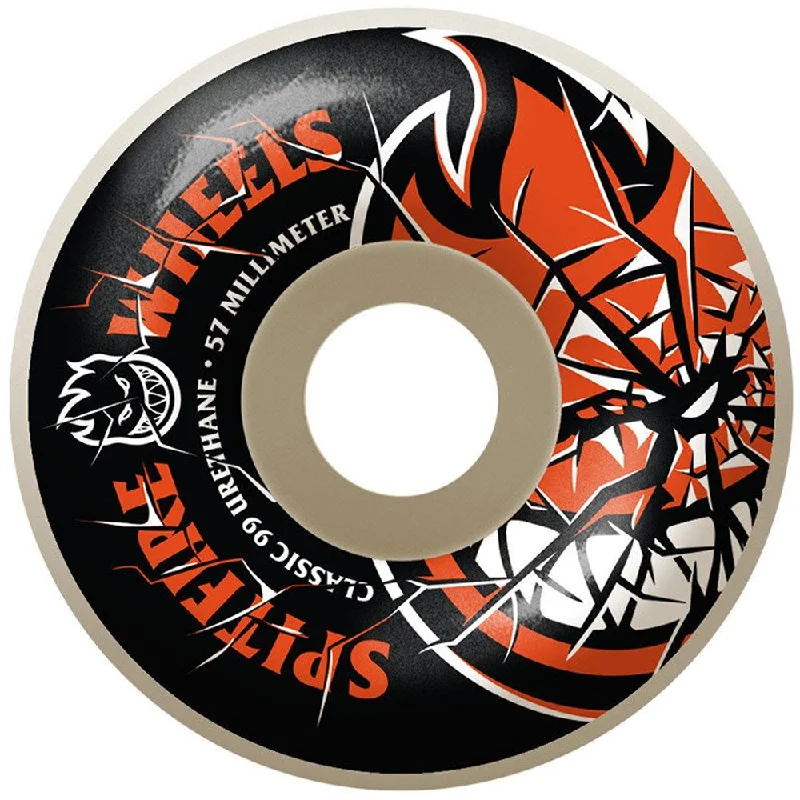 Skateboard Wheels For Custom Decks-Spitfire Shattered Bighead 99a Skateboard Wheels