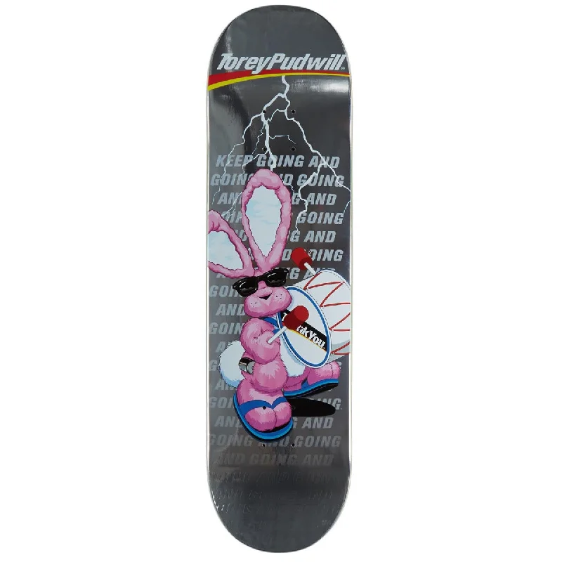 Personalized Skateboard Deck For Skate Brands-Thank You Torey Pudwill Keep Going Skateboard Deck - Silver Foil - 8.125"