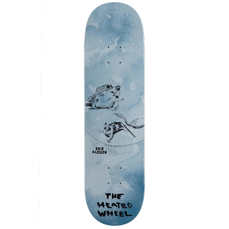 Personalized Skateboard Deck For Skating Tricks-The Heated Wheel Eniz Fazliov Pierced Frog Skateboard Deck - 8.25"