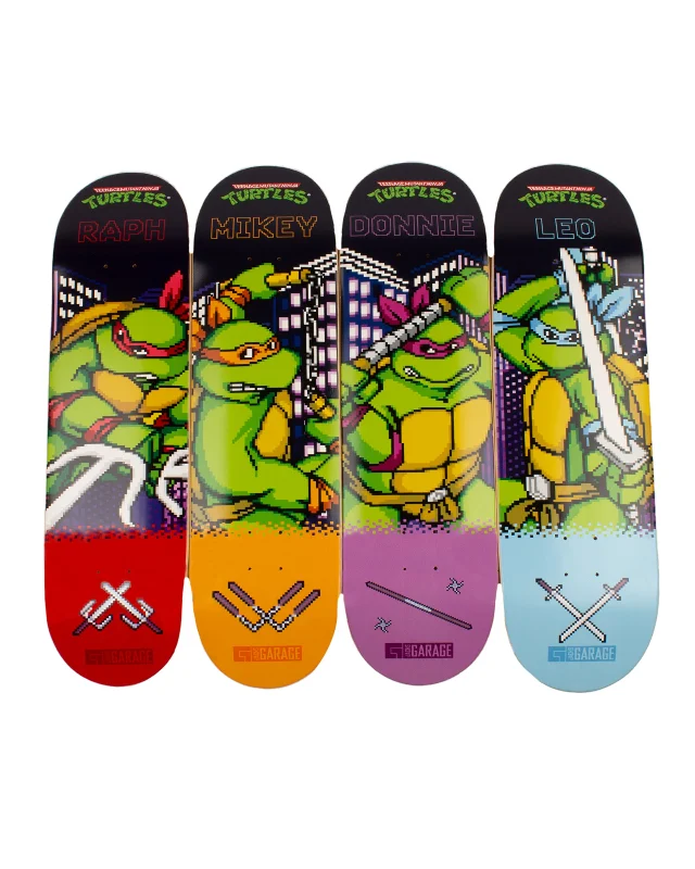 Custom Skateboard Deck For Smooth Rides-TMNT x Jack's Garage Skate Deck