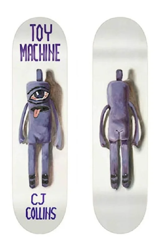 Personalized Skateboard Deck For Urban Adventure-Toy Machine CJ Collins Purple Sock Doll Deck