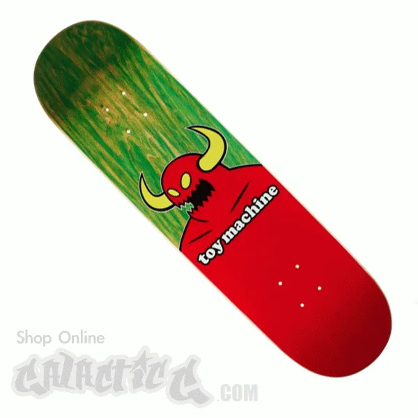 Personalized Skateboard Deck For Artistic Skateboards-Toy Machine Monster Deck 8.25" Green