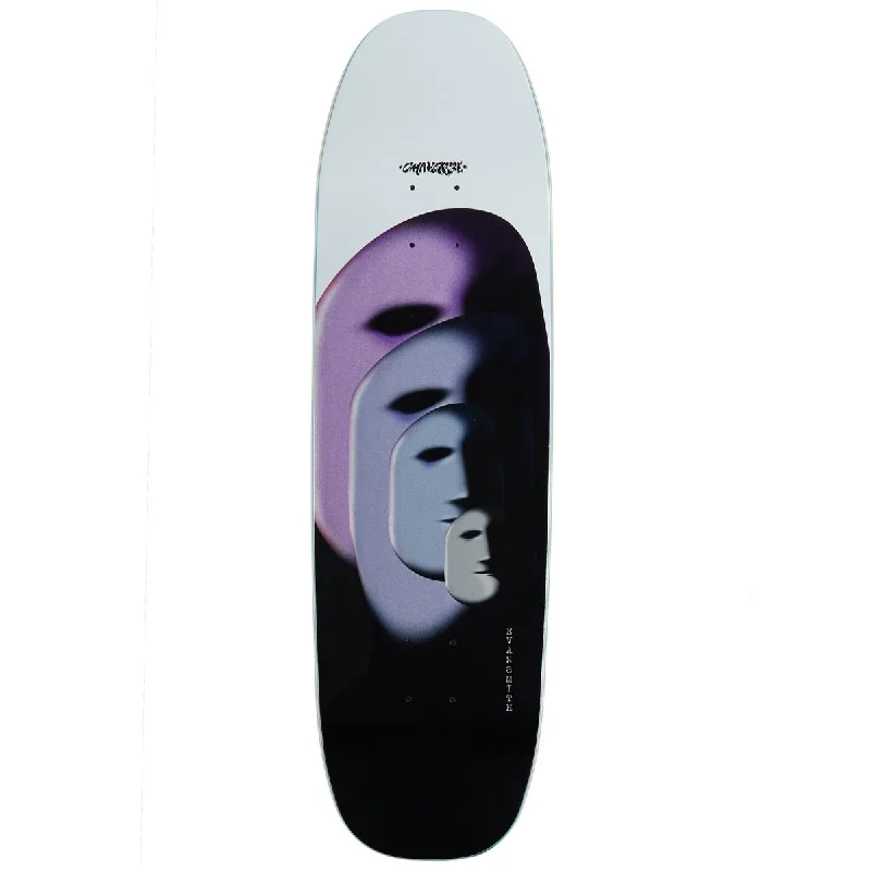 Personalized Skateboard Deck For Graphic Printing-Umaverse Evan Faces On Fark Shape Skateboard Deck - 8.90"