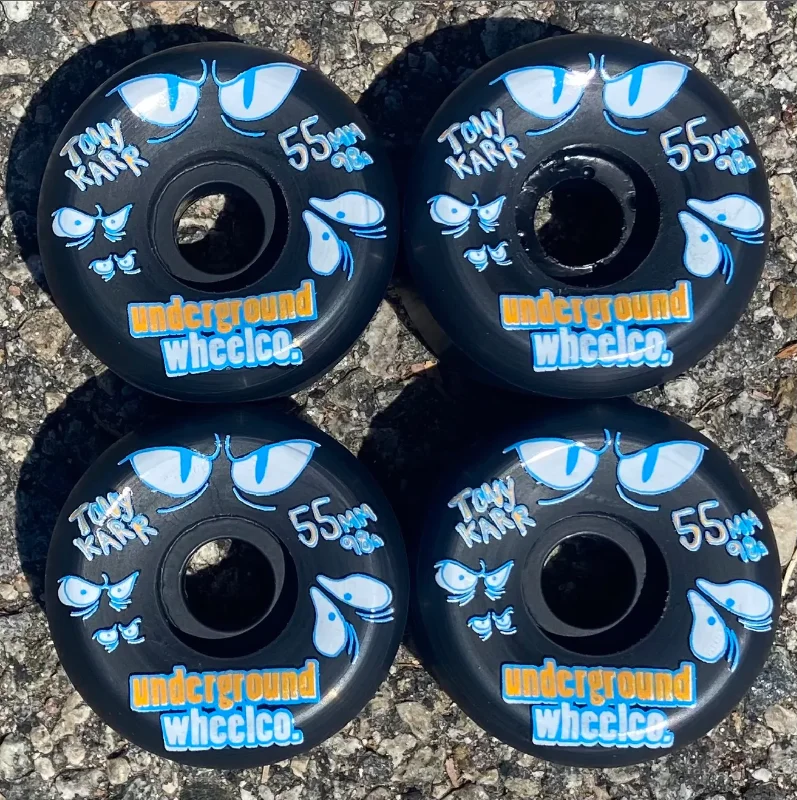 Soft Skateboard Wheels For Comfortable Cruising-Underground Wheels - Tony Karr Eyes 55mm 98A