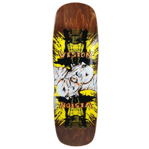 Personalized Skateboard Deck For Skater Look-Vision Double Vision Reissue Skateboard Deck Brown Stain 9.5"