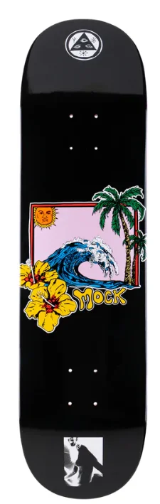 Personalized Skateboard Deck For Sports Fans-Welcome Evan Mock Mana On Pele "Wave" Deck 8.38"