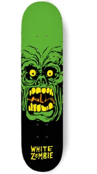 Personalized Skateboard Deck For Signature Designs-White Zombie Green Monster Skateboard Deck 8.25 in