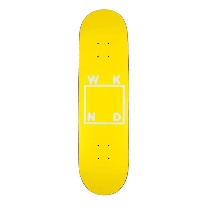 Custom Skateboard Deck For Kids With Art-WKND Team White Logo Assorted Veneers Deck 8.12