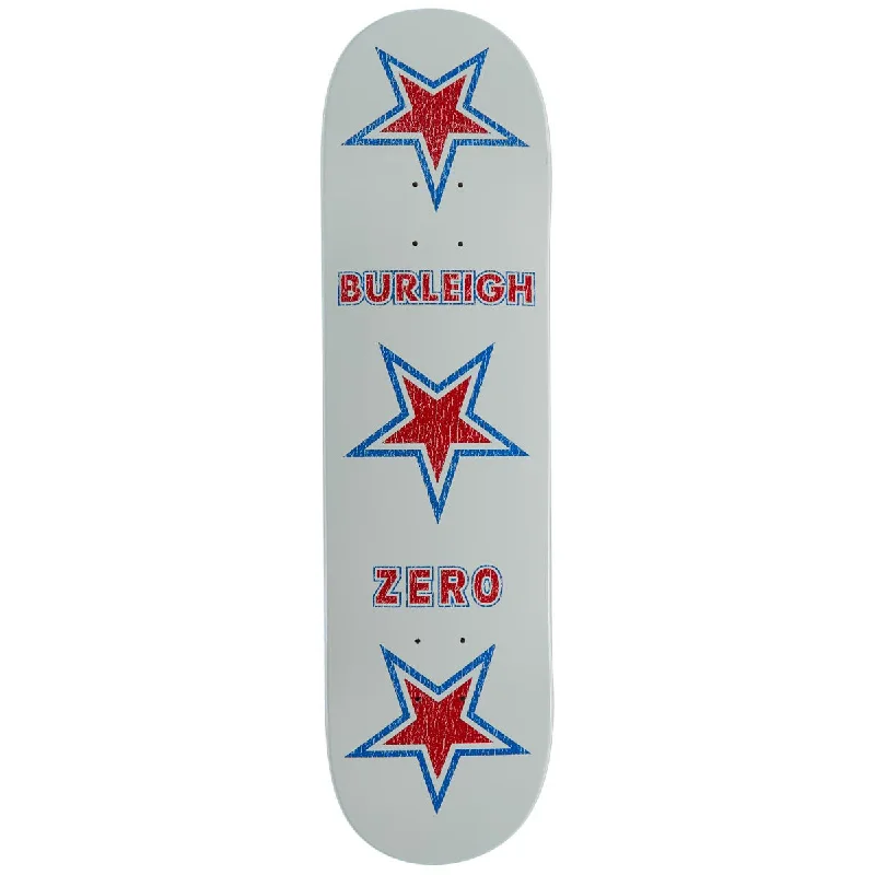 Custom Skateboard Deck For Heavy Riders-Zero American Zero Burleigh Skateboard Deck - White - 8.25"