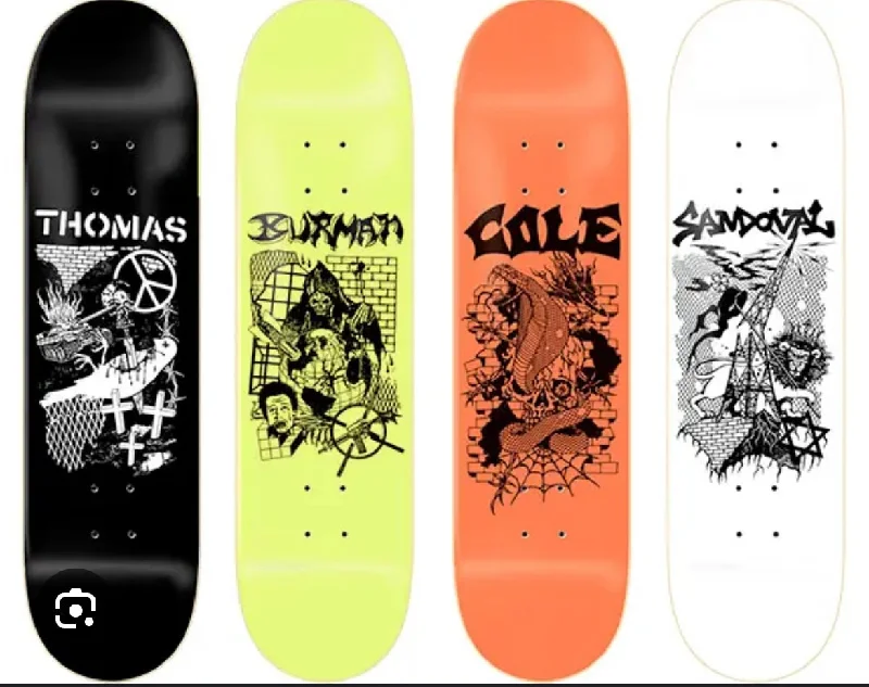 Custom Skateboard Deck For Colorful Boards-ZERO -  End Of Times Art Full Series Set 4 Skateboard Decks