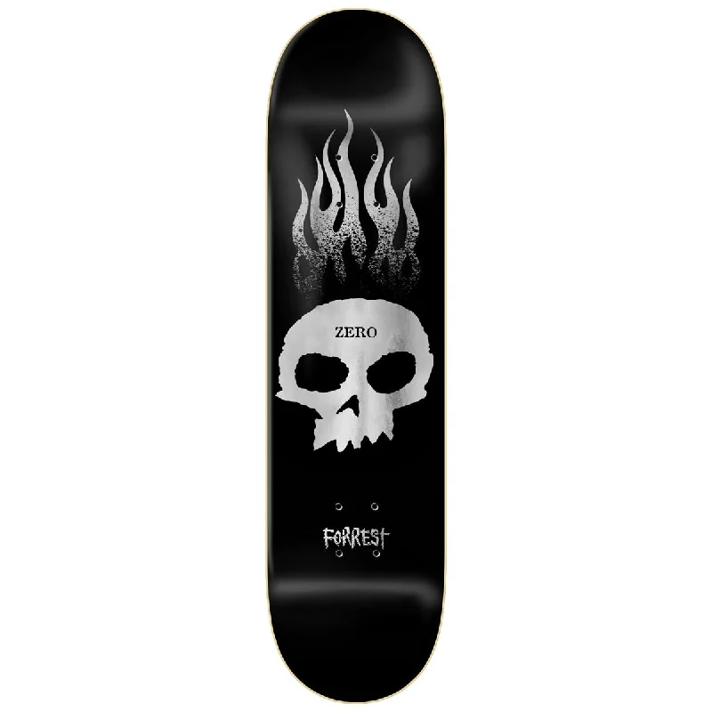 Custom Wooden Skateboard Deck-Zero Flaming Skull Forrest Edwards Skateboard Deck - 8.375"