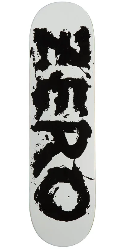 Personalized Skateboard Deck For Street Wear-Zero Misled Font Skateboard Deck - White - 8.25"