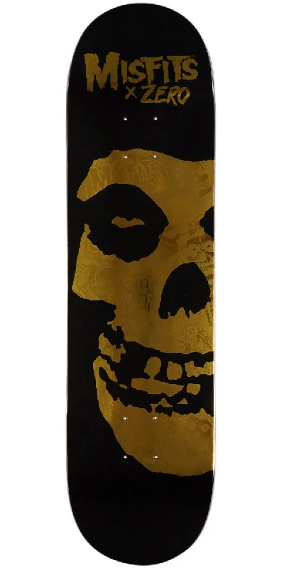 Custom Skateboard Deck For High-Performance Boards-Zero x Misfits Collage Skateboard Deck - Gold - 8.25"