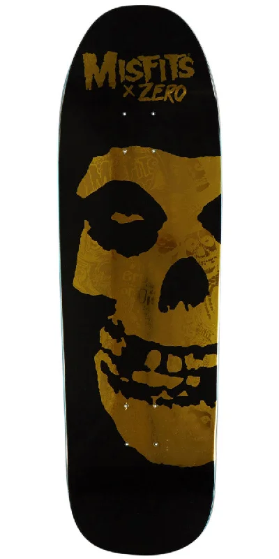 Personalized Skateboard Deck For Skate Park Enthusiasts-Zero x Misfits Collage Skateboard Deck - Gold - 9.25"