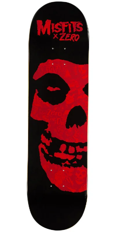 Personalized Skateboard Deck For Trendy Riders-Zero x Misfits Collage Skateboard Deck - Red - 8.25"