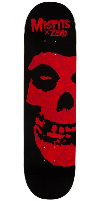 Custom Skateboard Deck For Skate Culture-Zero x Misfits Collage Skateboard Deck - Red - 8.50"