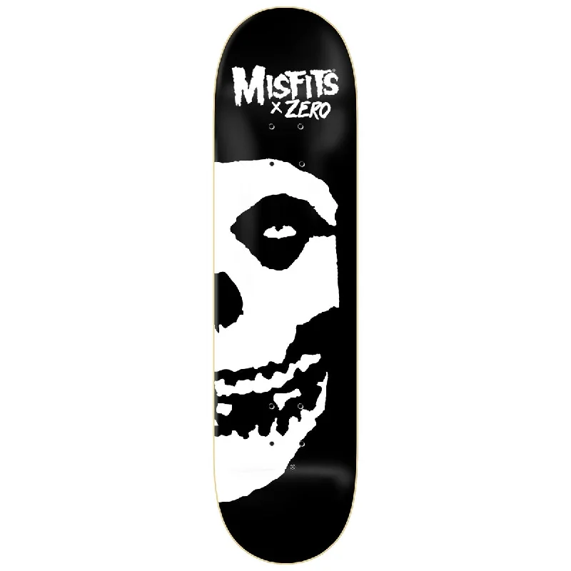 Custom Skateboard Deck For Beginner And Advanced Skaters-Zero x Misfits - Right Fiend Skull Skateboard Deck - 8.25"