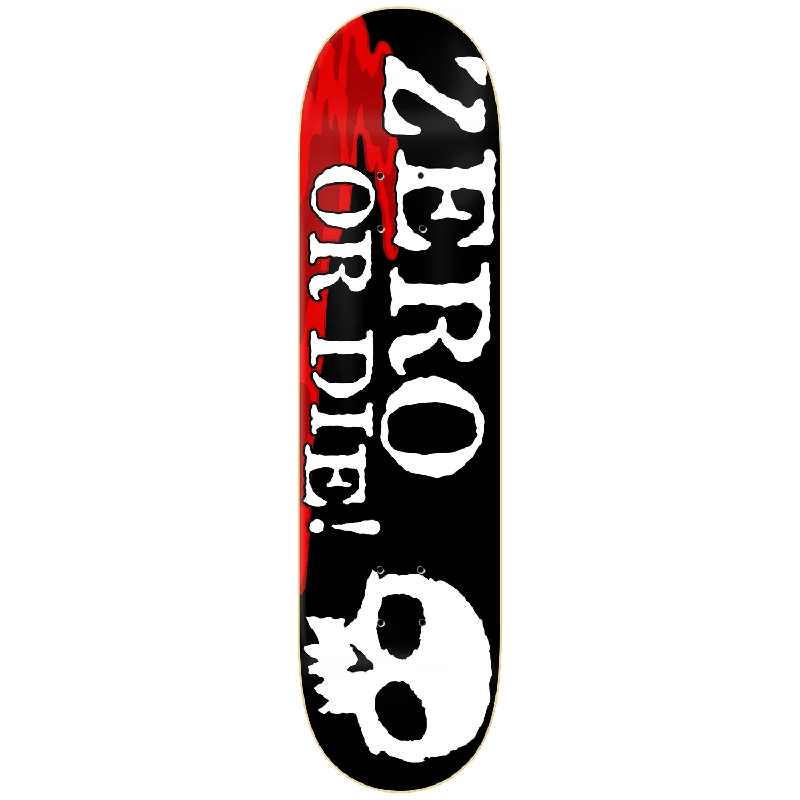 Custom Skateboard Deck For College Students-Zero Zero Or Die Deck - 8.25