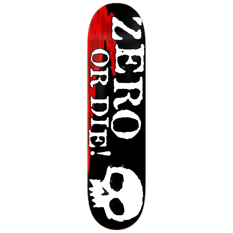 Custom Skateboard Deck With Custom Art-Zero Zero Or Die Skateboard Deck - 8.25"